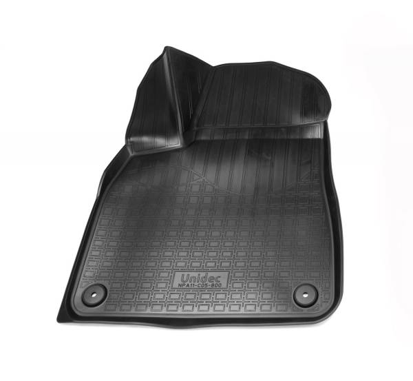 Резиновые коврики в салон Audi Q8 (Ауди Ку8) (2018-) 3D с бортиком